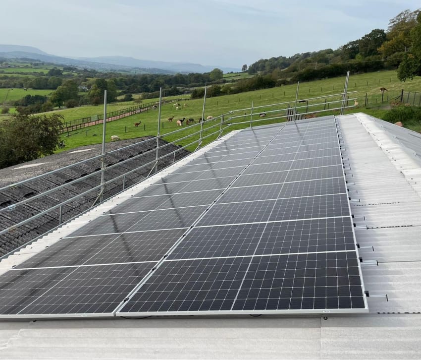 Corn Farm: Solar Over the Fields